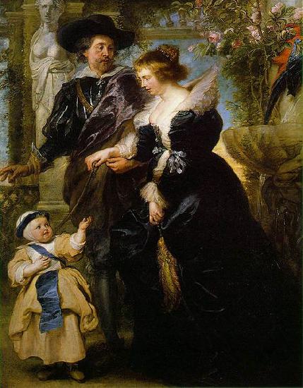 Peter Paul Rubens Rubens, his wife Helena Fourment, and their son Peter Paul France oil painting art